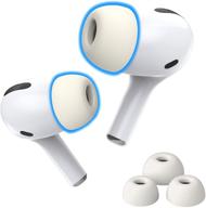 ✨ улучшите ваши airpods pro с накладками из пены foam masters memory foam ear tips 3.0 для повышенного комфорта, безопасности и шумоподавления - маленькие, средние, большие (3 пары, белые) логотип