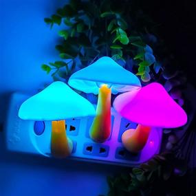 img 2 attached to 🍄 Enchanting AUSAYE LED Mushroom Night Light: 7-Color Changing Magic Mini Lamp for Adults & Kids NightLight