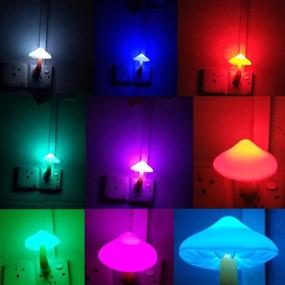 img 3 attached to 🍄 Enchanting AUSAYE LED Mushroom Night Light: 7-Color Changing Magic Mini Lamp for Adults & Kids NightLight