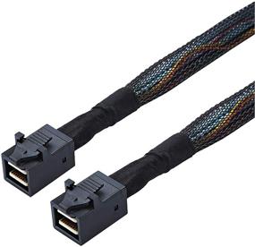 img 3 attached to Internal HD Mini SAS Cable - BNLIHJYZ 1.6FT SFF-8643 to SFF-8643 Cable-0.5M