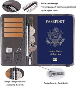img 3 attached to 🛡️ Caffeine I Passport Blocking Leather Accessories: Essential Travel Accessories and Covers
