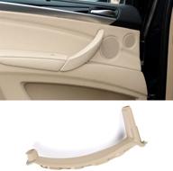 🚪 jaronx bmw x5 x6 door pull handle, inner door trim grab cover - left rear door armrest bracket (compatible with bmw x5 2008-2013 & bmw x6 2008-2014) - leather cover excluded logo