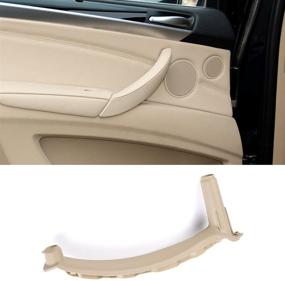 img 4 attached to 🚪 Jaronx BMW X5 X6 дверная ручка, внутренняя обшивка двери, крышка захвата - левая задняя дверная подлокотниковая скоба (совместима с BMW X5 2008-2013 и BMW X6 2008-2014) - кожаная обивка исключена