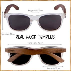 img 3 attached to 🕶️ Деревянные солнцезащитные очки Woodies Walnut Polarized Clear: Улучшенное видение и стиль с премиальным качеством