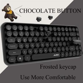 img 2 attached to Wireless Bluetooth Keyboard Mini Portable 84-Key Keyboard Compatible With Android