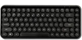 img 4 attached to Wireless Bluetooth Keyboard Mini Portable 84-Key Keyboard Compatible With Android