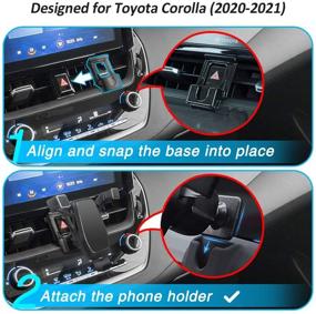 img 3 attached to 📱 Держатель телефона AYADA для Toyota Corolla 2020-2021 E210 - Автозамок гравитации, стабильная и легкая установка - Аксессуары для Corolla