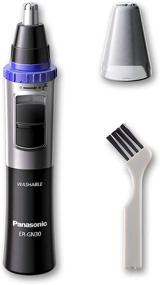 img 3 attached to Panasonic ER-GN30-K Nose and Ear Hair Trimmer: Wet/Dry Vortex Cleaning System in Black - Ultimate Precision