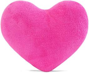 img 4 attached to Sunyou Cute Plush Red Heart Pillow Cushion – Perfect Gift for Friends, Children, and Valentine's Day – Ideal for Living Room, Bedroom, Office, Sofa, Cars, and Chairs