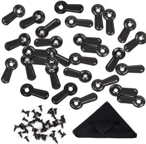 img 4 attached to 🖼️ 300 Picture Turn Fasteners for Photo Frames with Screws, Ideal for Crafts, Hanging, or Drawing - Black