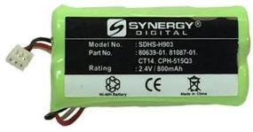 img 3 attached to Synergy Digital Ni-MH Cordless Phone Battery for Plantronics CT-14 - Ultra Hi-Capacity: 2.4V, 750 mAh