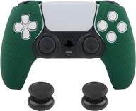 🎮 ps5 controller silicone skin - weprogame split anti-slip handle cover case, ps5 controller grip accessories for playstation 5 dualsense controller. compatible with any charger. (dark green skin + 2 thumb grips) логотип