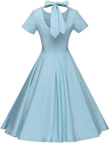 img 3 attached to 👗 Vintage Rockabillty Stretchy Women's Clothing: GownTown's Timeless Collection for Women