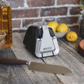 img 1 attached to Efficient Gray Work Sharp Culinary Knife Sharpener: Includes Ceramic Honing Rod - 7.2 x 4.5 x 5.2 inches