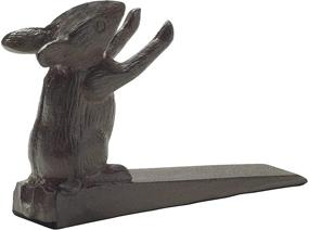 img 4 attached to 🐭 Rust Brown Vintage Cast Iron Mouse Door Stop Wedge by Comfify - Lovely Decorative Finish, Padded Anti-Scratch Felt Bottom Protects Floors (CA-1507-14)