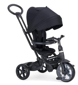 img 4 attached to 🚲 Joovy Tricycoo LX Kid's Tricycle: Push Handle, Adjustable Seat, 8 Stages - Black (2021)