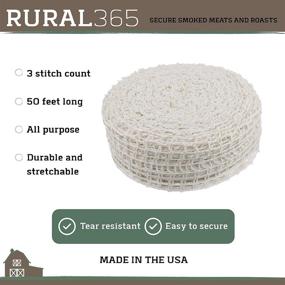 img 1 attached to 🥩 Rural365 Meat Netting Roll, Size 16 - Ham Sock Elastic Netting Meat Butcher Twine Net Meat Netting Roll Meat, 50ft Roll: High-Quality Meat Netting Roll for Butchers and Meat Preparation