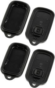 img 1 attached to Key Fob Shell Case & Pad for 🔑 Toyota Camry, Corolla, Sienna, Solara - Set of 2