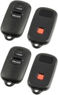 key fob shell case & pad for 🔑 toyota camry, corolla, sienna, solara - set of 2 logo