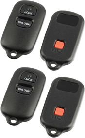 img 2 attached to Key Fob Shell Case & Pad for 🔑 Toyota Camry, Corolla, Sienna, Solara - Set of 2