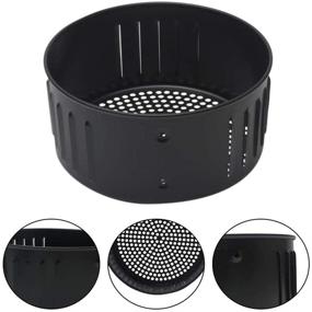 img 2 attached to 🔥 Premium Air Fryer Replacement Basket: Non-Stick Cast Iron Baking and Roasting Tray, Universal Bread Pan - Top-rated Air Fryer Accessories for All Air Fryer Ovens