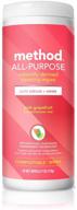 🍊 pink grapefruit all purpose cleaning wipes - convenient 30 ct pack logo