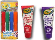 crayola bathtub markers count fingerpaint logo