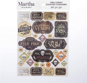 img 1 attached to 🎃 Martha Stewart Halloween Stickers: Ideal for Scrapbooking, Stamping, and Accents