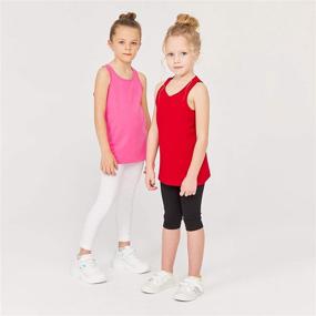 img 2 attached to GOXU Racerback Comfortable Undershirts 2 Pack Girls' Clothing for Tops, Tees & Blouses