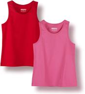 goxu racerback comfortable undershirts 2 pack girls' clothing for tops, tees & blouses logo