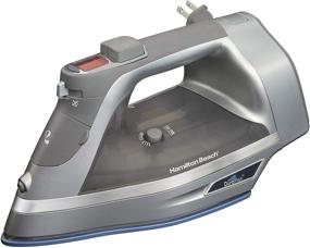 img 4 attached to 🔥 Hamilton Beach Steam Iron & Vertical Steamer with Scratch-Resistant Durathon Soleplate: 1700 Watts, Digital Temperature Control, Retractable Cord, 3-Way Auto Shutoff & More!