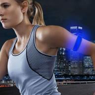 led armband running reflective gear - bright led light up bracelet band for women and men (pack of 2) логотип