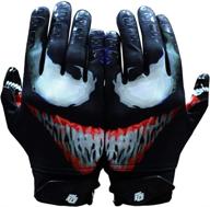 🧤 taqcha villian football gloves - enhancing performance with tacky grip, skin tight fit! logo