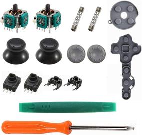 img 4 attached to Onyehn Xbox 360 Wireless Controller Repair Kit with 3D Analog Joystick Thumb Sticks & Screwdriver - Complete Replacement Parts Set