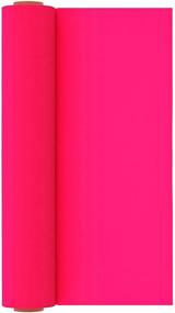 img 3 attached to 👕 Fluorescent Pink Heat Transfer Vinyl Roll: 12 Inches by 5 Feet, Easy Weed HTV for Vibrant T-Shirt Designs