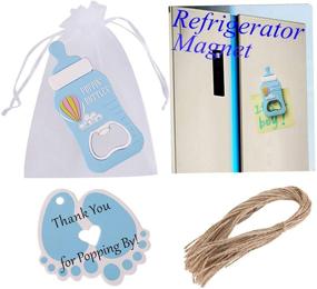 img 4 attached to Poppin Bottle Bottle Opener Baby Shower Favor: Souvenir Gifts for Guests, Party Decoration & More!