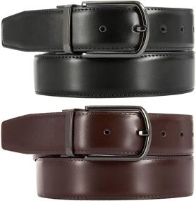 img 3 attached to KingsBelt: A Luxurious Collection of Leather Belts for Men - Elevate Your Waistband Fashion with Elegant Accessories