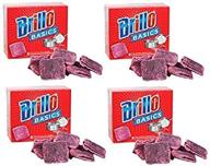 brillo basics mini steel wool soap pads (pack of 4) logo