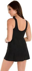 img 2 attached to 👙 Flattering Miraclesuit Women's Swimwear: Marais Tummy Control Soft Cup One Piece Swimdress