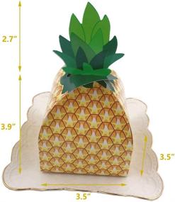 img 3 attached to 🍍 Large Pineapple Party Favor Boxes - 20 Pcs 3D Candy Boxes for Hawaiian Tropical Party, Luau Party, and Birthday Party Decoration - ideal Pineapple Gifts Boxes