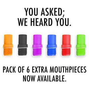 img 1 attached to 🍺 Chug Buddy – Set of 6 Beer Funnel Mouthpieces – Red, Orange, Green, Blue, Purple, Black