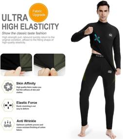 img 1 attached to Wintergear Fleece Men's Thermal Underwear: Stay Warm with Compression Base Layer Set for Skiing and More