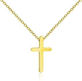 img 4 attached to RIMOBUL Gold Cross Pendant Thanksgiving