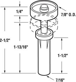 img 1 attached to Prime Line Products 6582 Bi Fold Spring