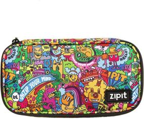 img 1 attached to ZIPIT Jumbo Pencil Case Doodles