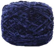 🧶 diy velvet chenille yarn: clisil navy blue 8 oz/250g - bulky luxury chenille yarn for crochet hat scarf logo