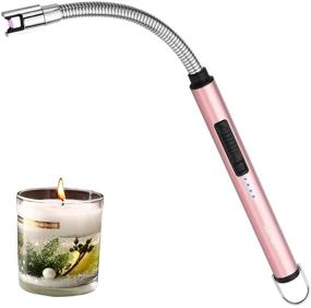 img 4 attached to 🔥 ARECTECH Plasma Candle Lighter USB Rechargeable Electric Arc Lighter for Camping, Candle Lighting, Cooking, BBQs, Fireworks - Rose Gold