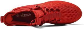 img 3 attached to 👟 Ahico Lightweight Men's Running Shoes: Sneakers for Casual Workouts, Indoor/Outdoor Walking, Tennis & Athletics