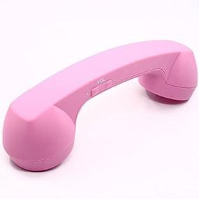 img 4 attached to 📞 Enhance Your Mobile Calling Experience with Wireless Retro Telephone Handset and Anti-Radiation Headset Receivers – Comfortable Pink Design