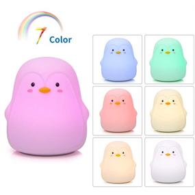 img 1 attached to 🐧 Penguin Gifts: GoLine Kids Night Lights for Girls, Perfect Gifts for Women, Girlfriends, and Teen Girls - Christmas Kids Lamp for Toddlers